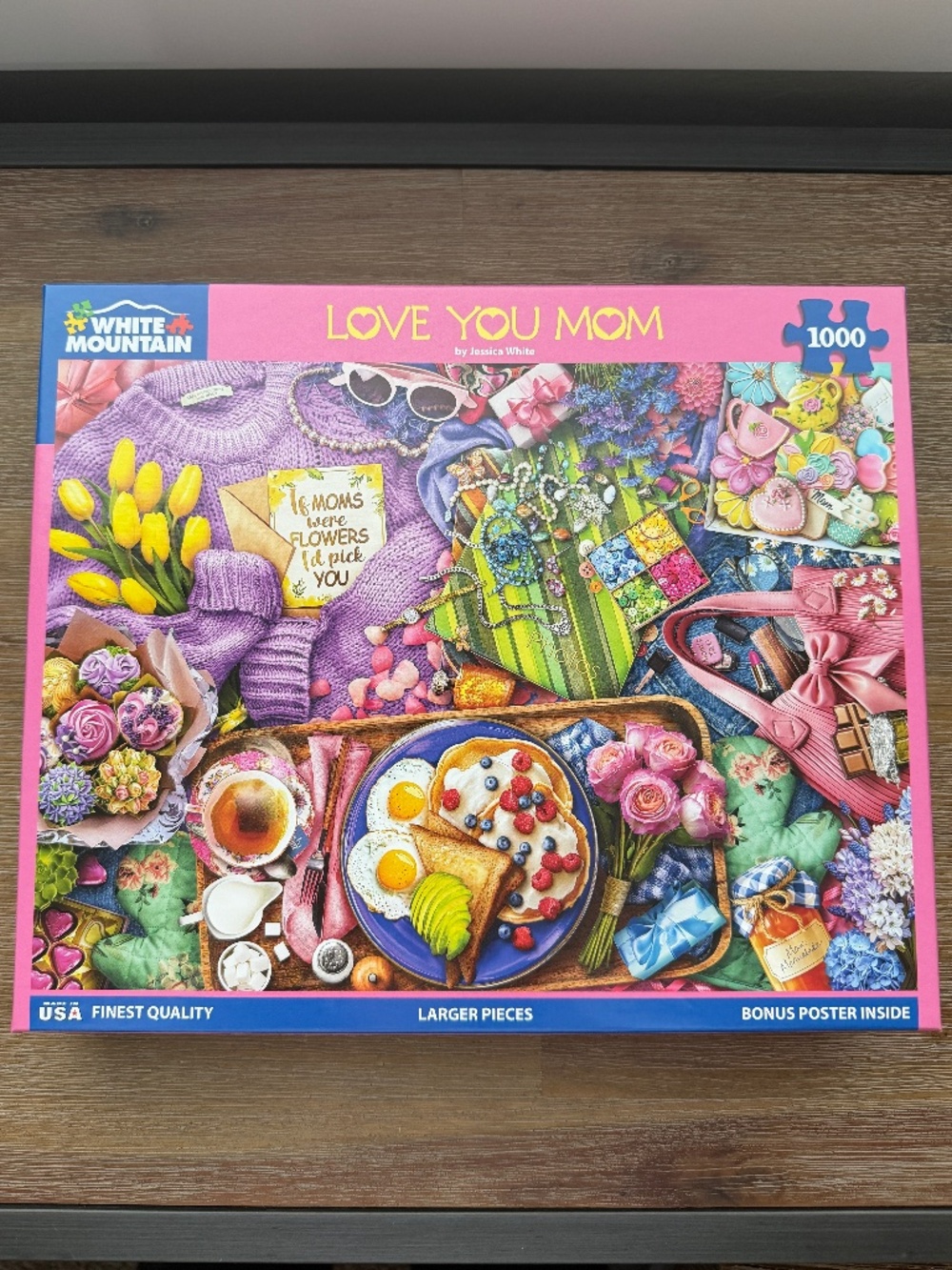 White Mountain Jigsaw Puzzle - Love You Mom - 1000 pcs